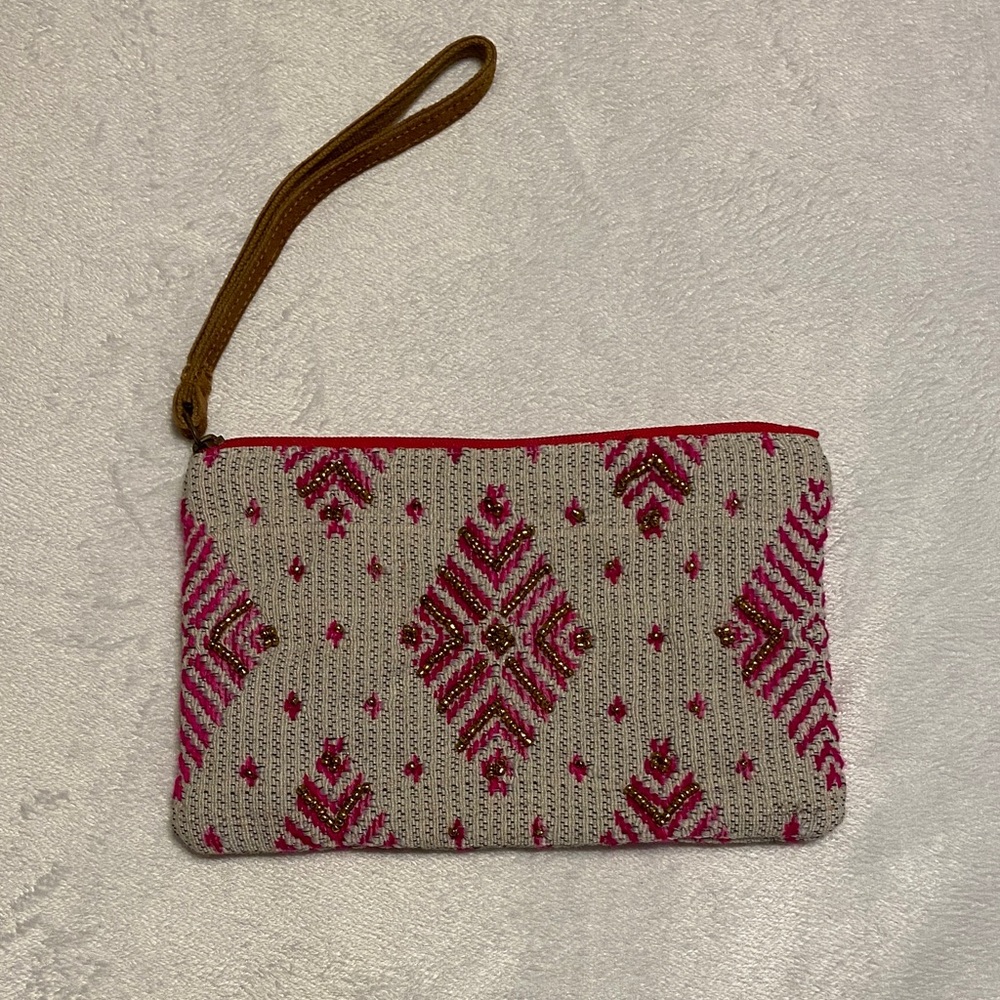 Like New Chloe & Lex Baja Beaded Wristlet